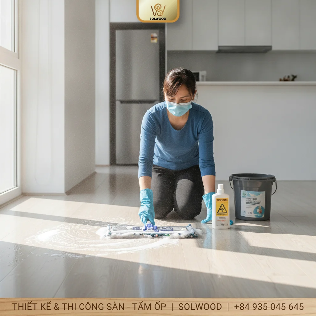 Vệ sinh sàn nhựa Vinyl: 3 cách đơn giản, hiệu quả bất ngờ - hình 3