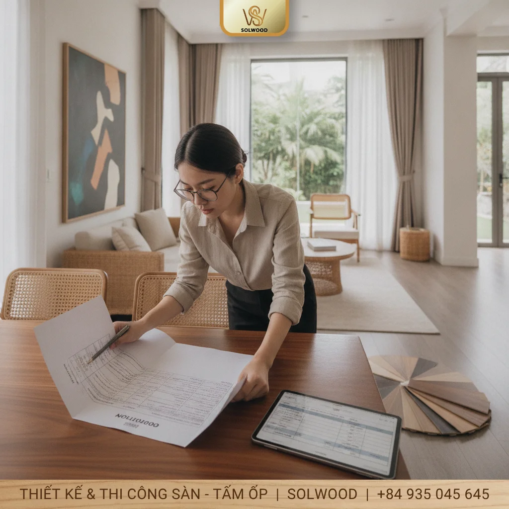 Báo giá thi công sàn nhựa hèm khóa Tam Kỳ chi tiết, cạnh tranh