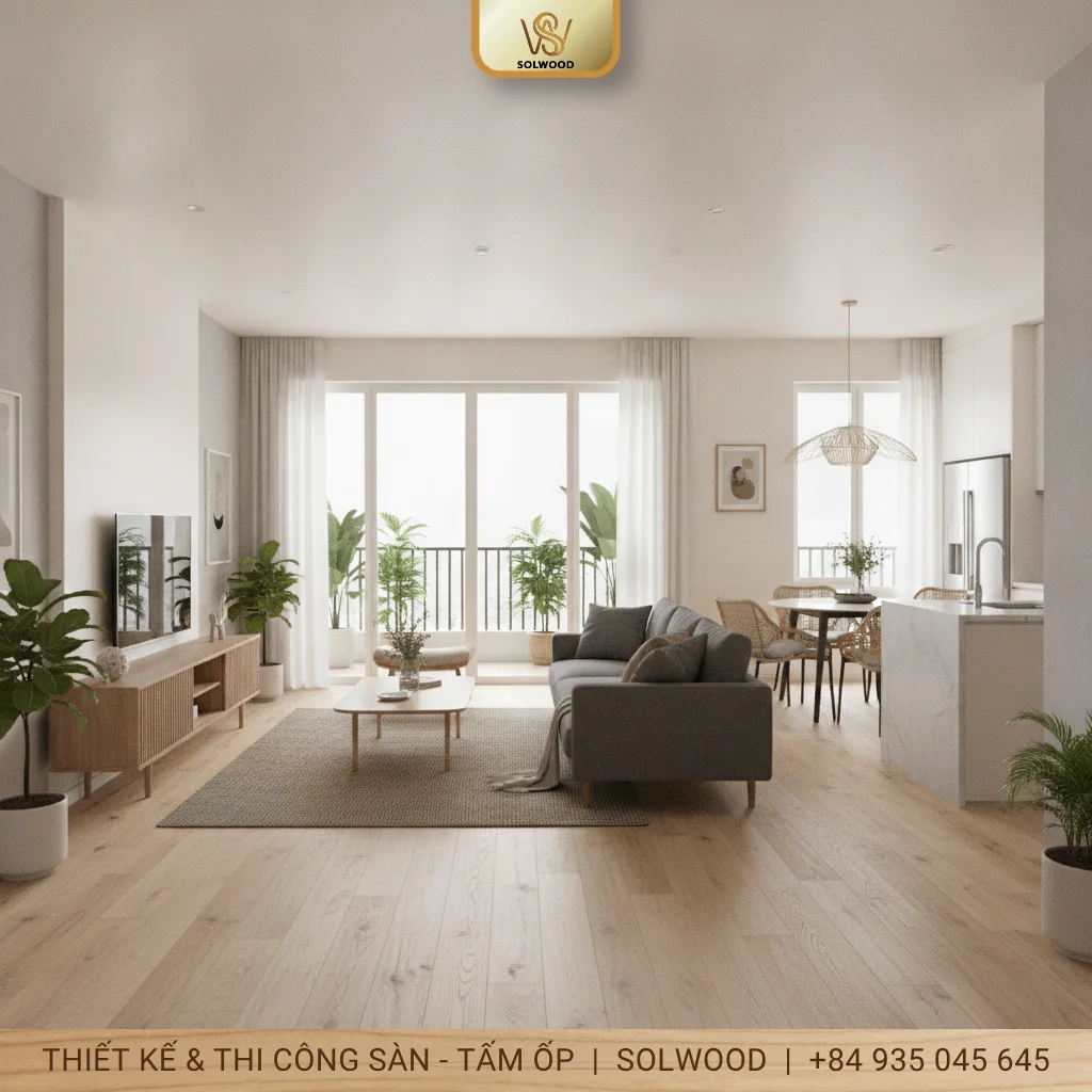 Hình ảnh Có nên lắp sàn nhựa giả gỗ hèm khoá SPC cho ngôi nhà bạn? - 1