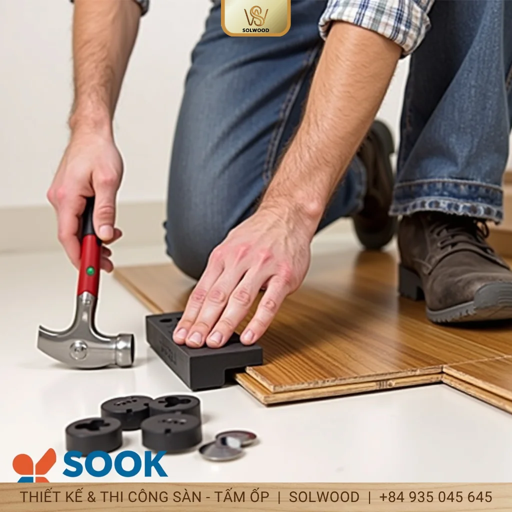 Hình ảnh Hướng dẫn tự lắp sàn gỗ công nghiệp đơn giản tại nhà - 2