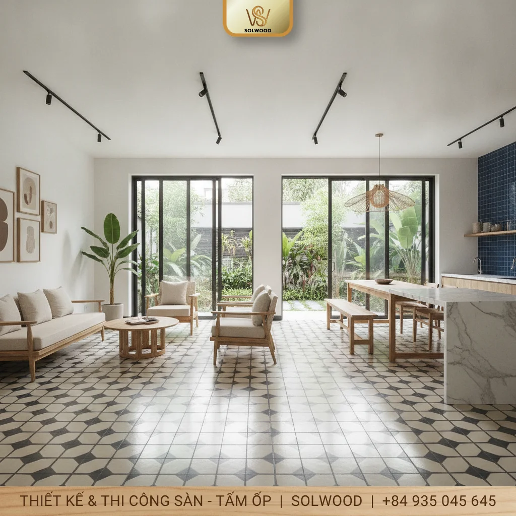 Hình ảnh Sàn tương phản: Bứt phá không gian, thổi hồn mới cho nhà bạn. - 1
