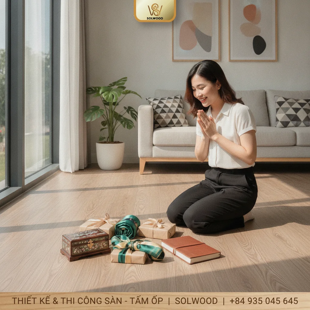 Hình ảnh Ưu đãi Vàng: Quà tặng đẳng cấp cho sàn nhựa giả gỗ hoàn hảo. - 1