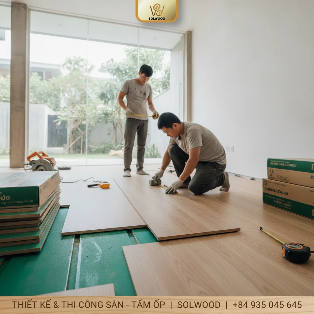 Hình ảnh Sàn Gỗ Cốt Xanh: Giải mã vật liệu lót sàn hot nhất 2026 - 1