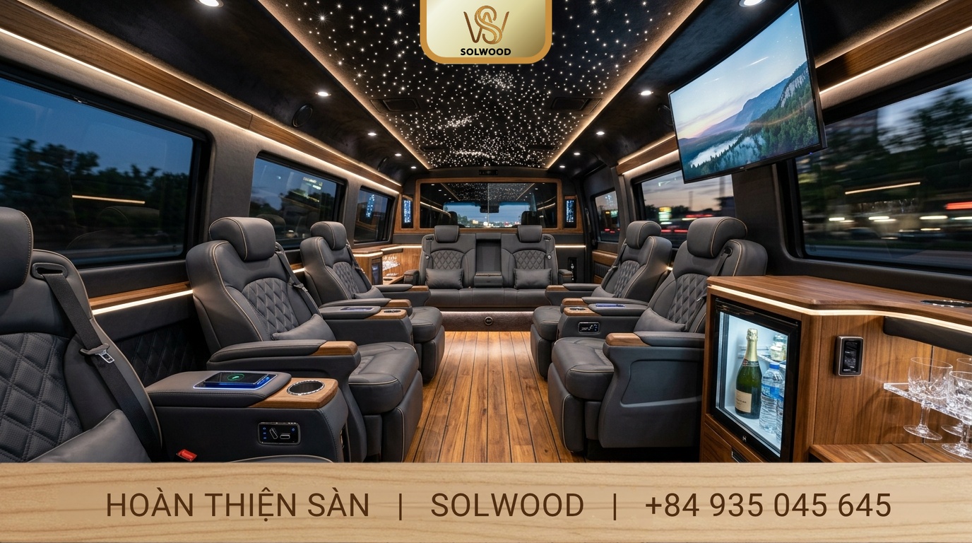 Sàn gỗ Limousine: Nâng cấp nội thất xe hơi đẳng cấp