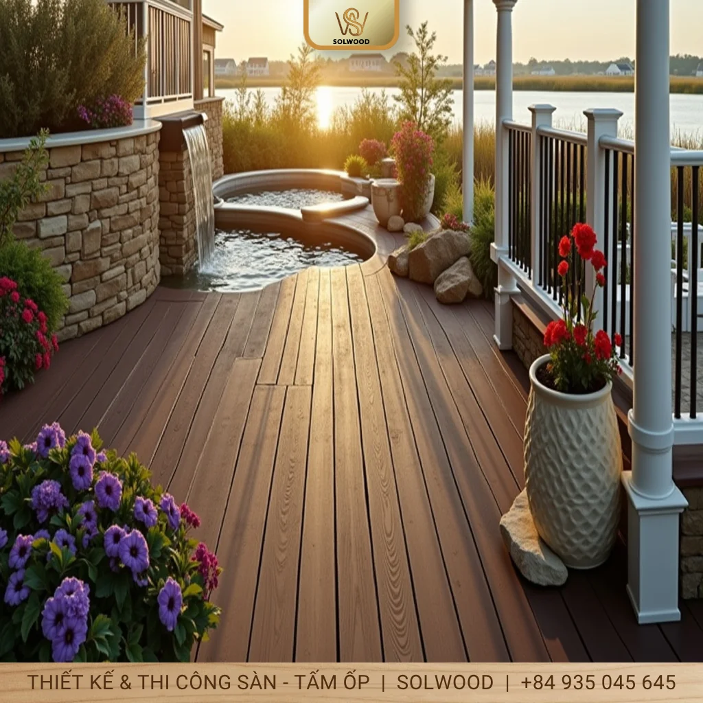 Hình ảnh Sàn Gỗ Nhựa Ngoài Trời Vân 3D Đà Nẵng Đẳng Cấp Bền Đẹp - 2