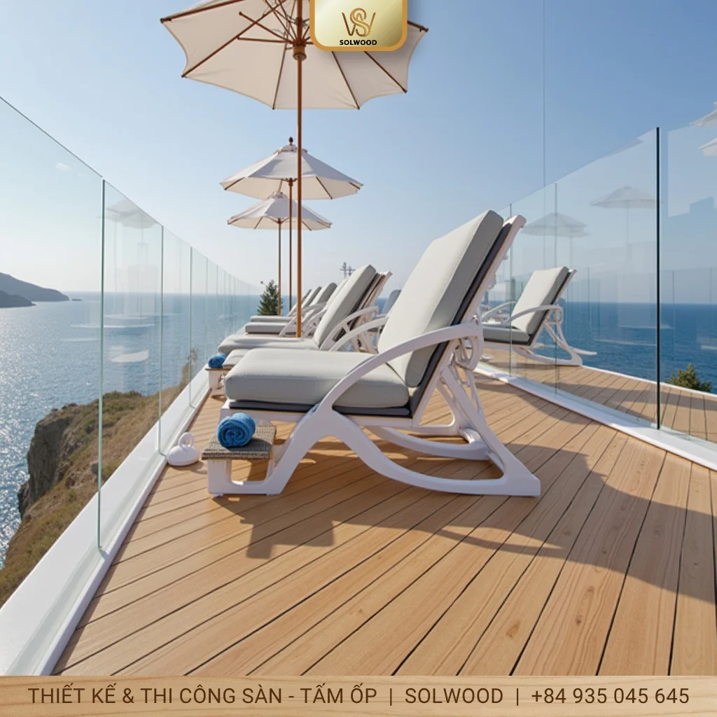 Hình ảnh Sàn gỗ nhựa vân 3D Tam Kỳ: Bền đẹp, sang trọng cho ngoại thất - 2