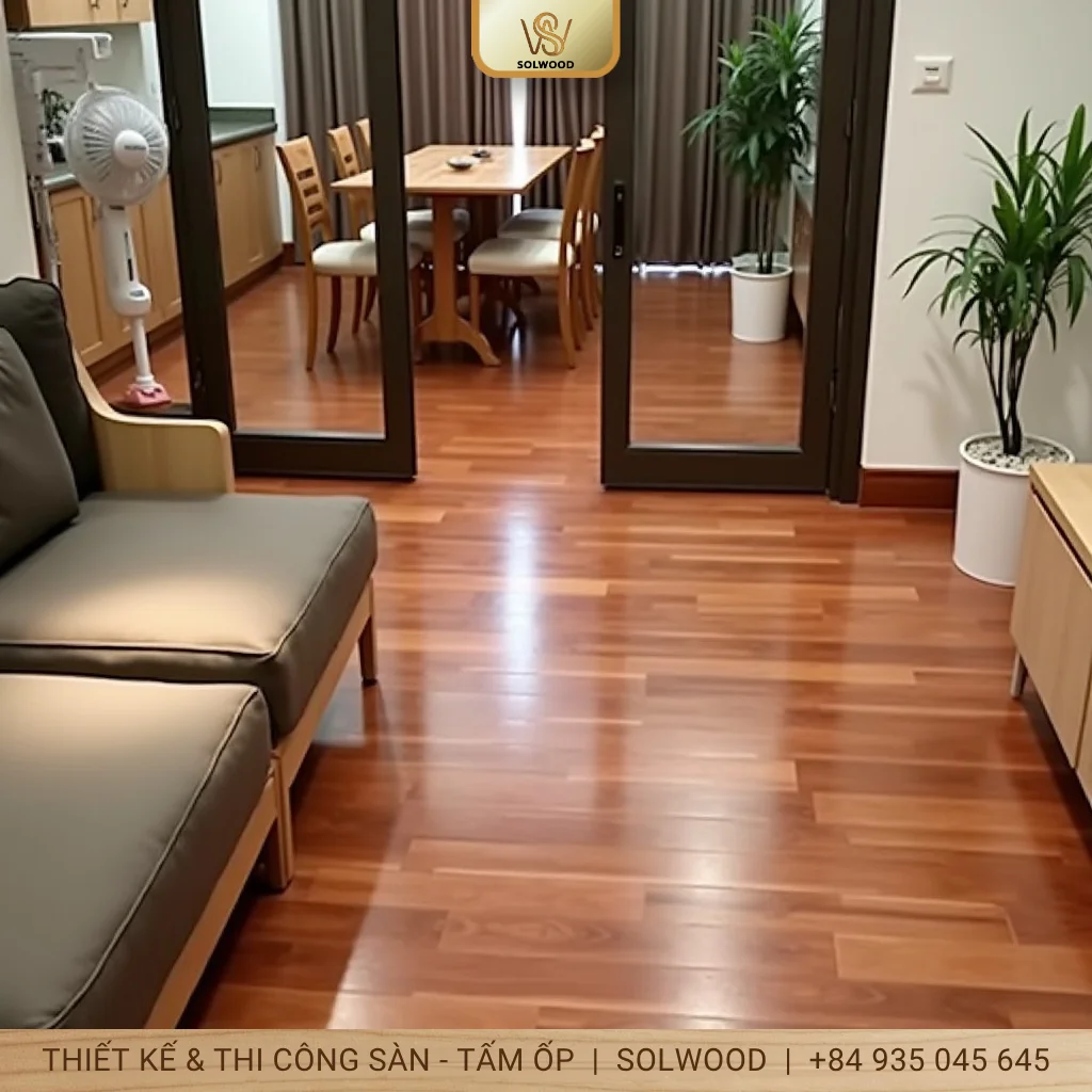 Sàn Nhựa Giả Gỗ Chống Nước Ngoài Trời Huế - Bền Đẹp Vượt Thời Gian