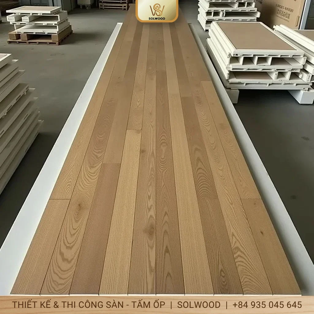 Sàn nhựa giả gỗ hồ bơi Solwood Quy Nhơn bền đẹp, chống trượt