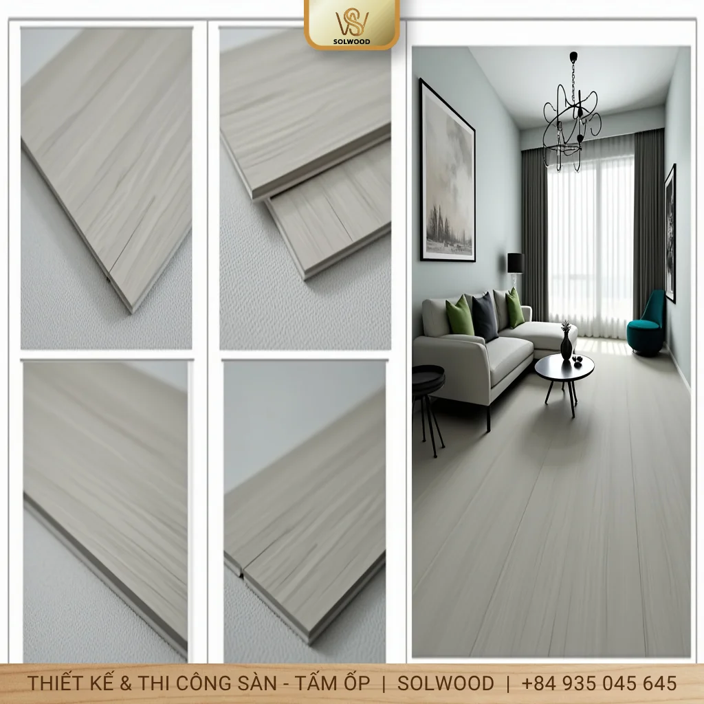 Hình ảnh Sàn Nhựa Hèm Khóa Vân Thảm Quy Nhơn: Bền Đẹp, Giá Tốt - 2