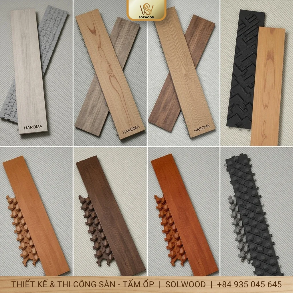 Hình ảnh Sàn nhựa hèm khóa vân thảm tại Tam Kỳ: Bền đẹp, sang trọng. - 1