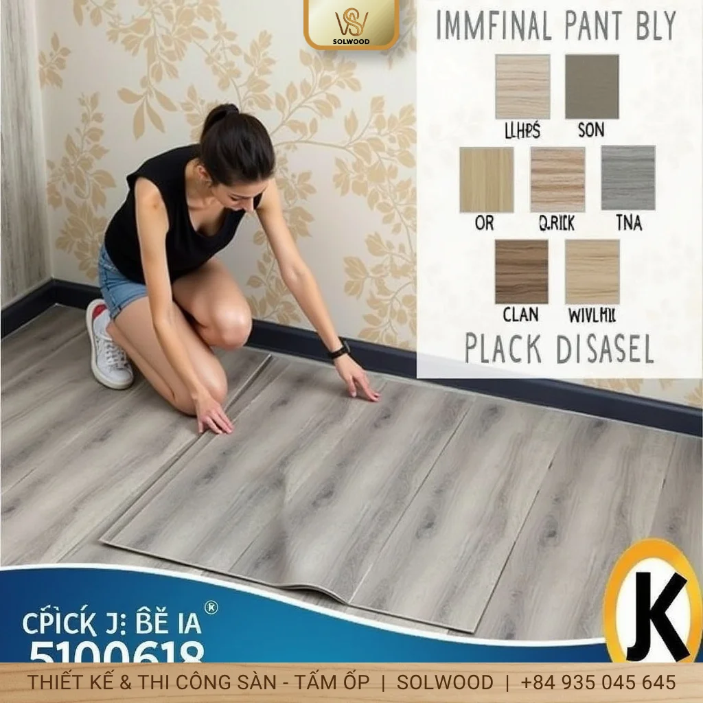 Hình ảnh Sàn nhựa vân gỗ bóc dán Hội An: Nâng tầm không gian sống. - 2
