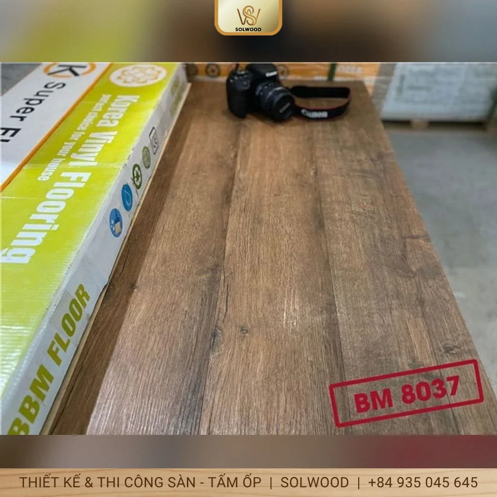 Hình ảnh Tấm dán sàn nhựa giả vân gỗ Tam Kỳ - Giải pháp sàn hiện đại - 3