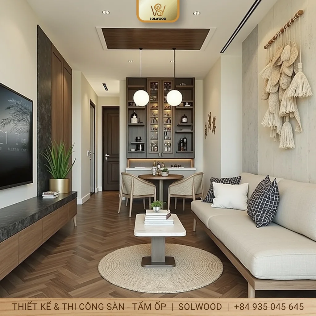 Tấm nhựa giả gỗ lam sóng ốp tường trần Huế: Giải pháp tối ưu