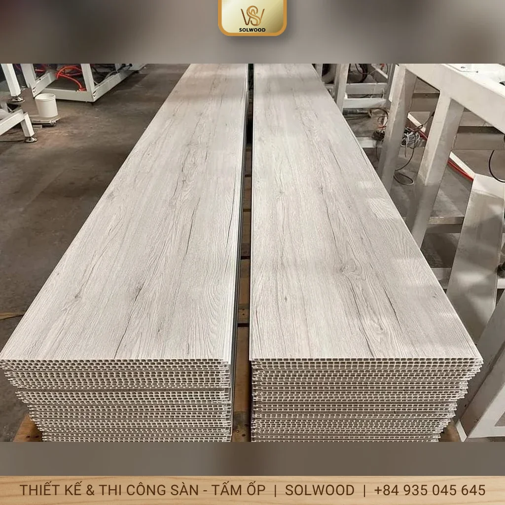 Hình ảnh Tấm nhựa ốp tường nano vân đá Solwood Hội An hiện đại - 2