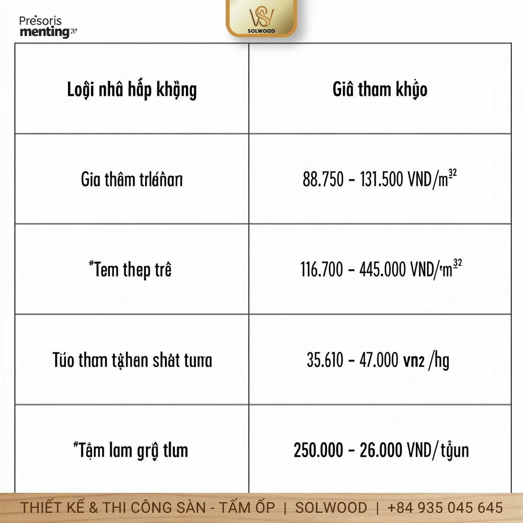 Tấm ốp tường nano Hội An giá bao nhiêu 1 mét vuông?