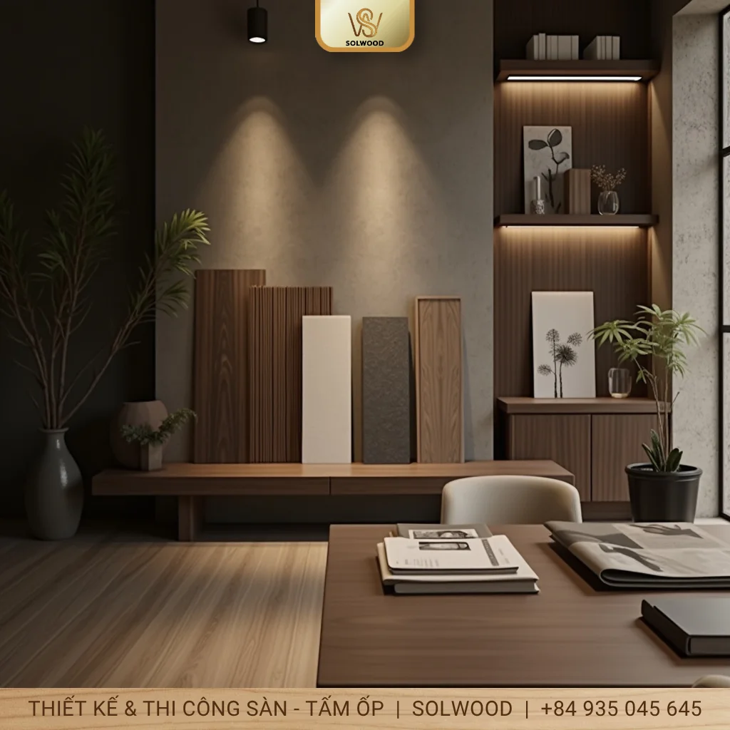 Tấm Ốp Tường Nano Vân Vải Huế: Hiện Đại, Bền Bỉ & Sang Trọng