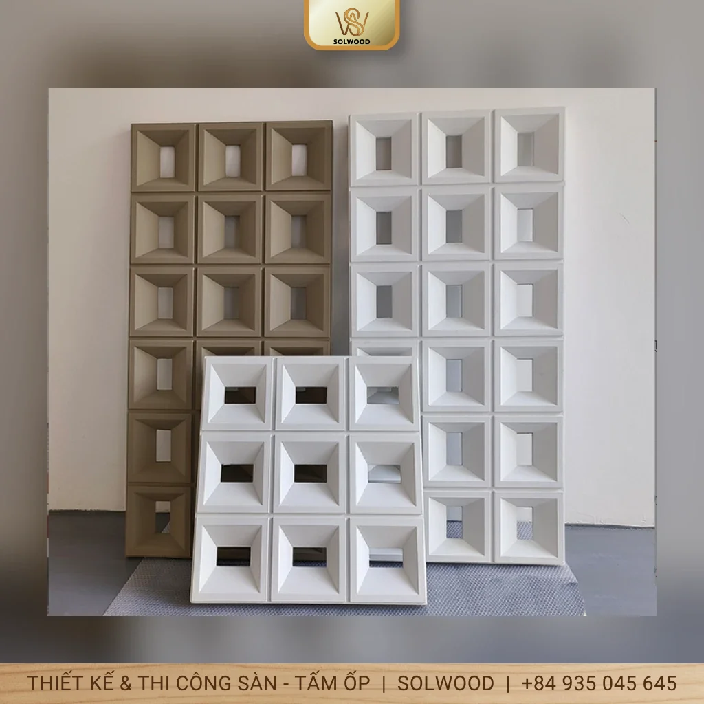 Tấm ốp tường PU giả đá Solwood siêu nhẹ, bền đẹp tại Huế
