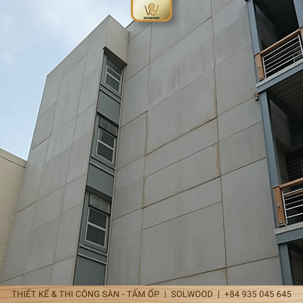 Tấm Panel Kim Loại Ốp Tường Ngoài Trời Tam Kỳ Cao Cấp