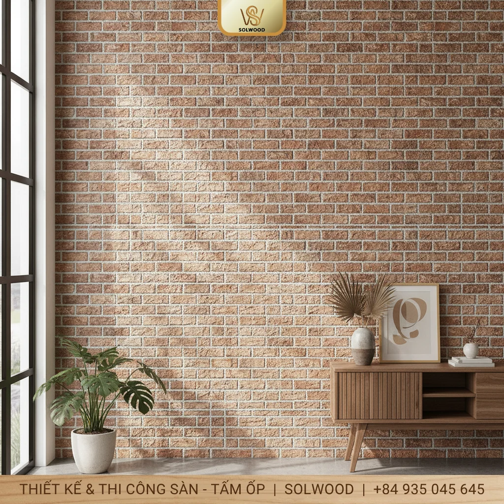 Tấm panel giả gạch Tam Kỳ - Ốp tường nhanh, đẹp, giá phải chăng