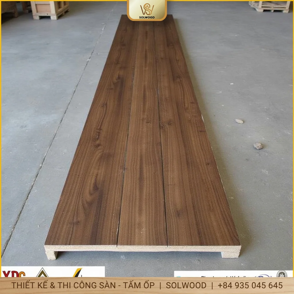 Tấm Panel Ốp Tường Giả Gỗ Tam Kỳ – Nâng Tầm Không Gian Sống
