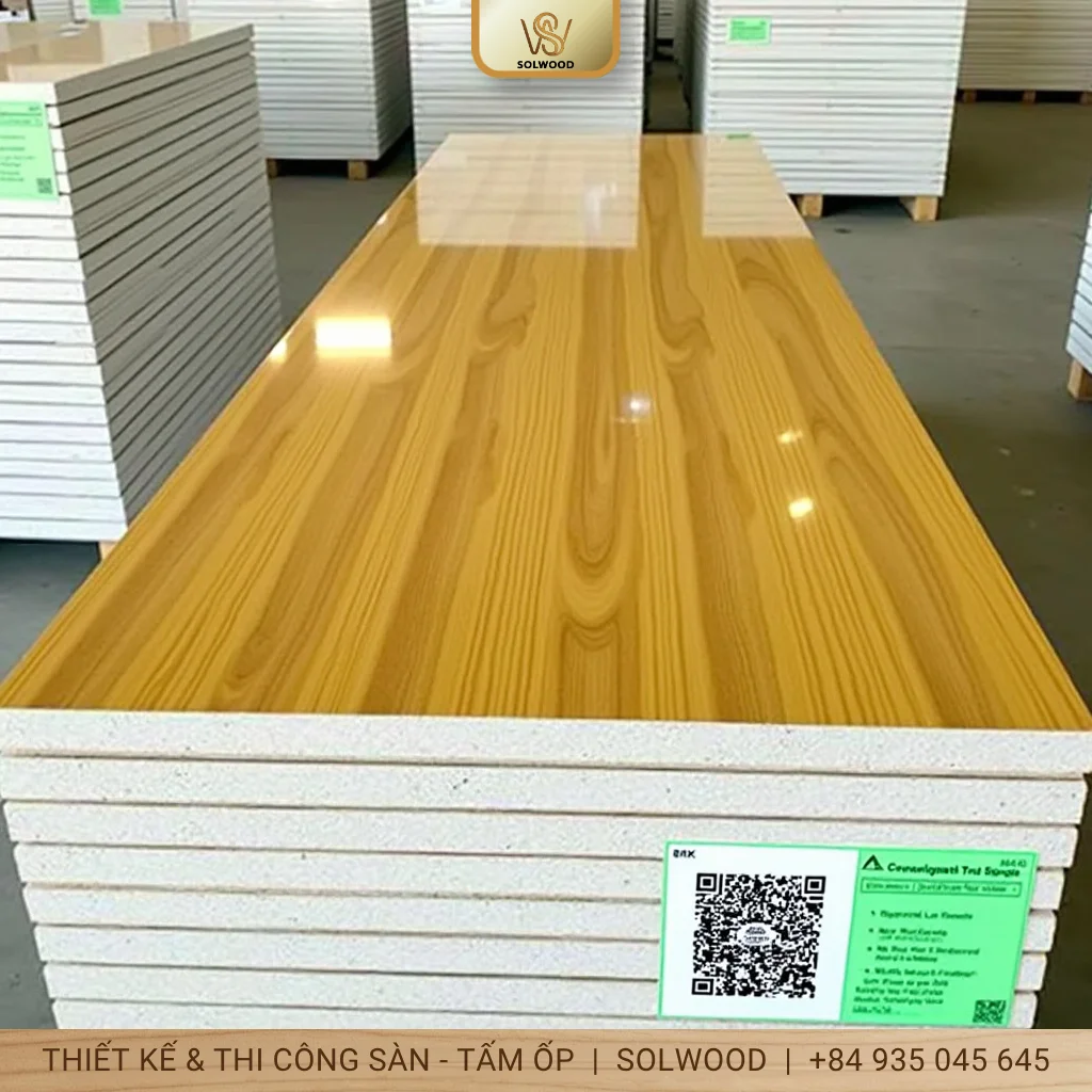 Hình ảnh Tấm Panel Ốp Tường Giả Gỗ Tam Kỳ – Nâng Tầm Không Gian Sống - 2