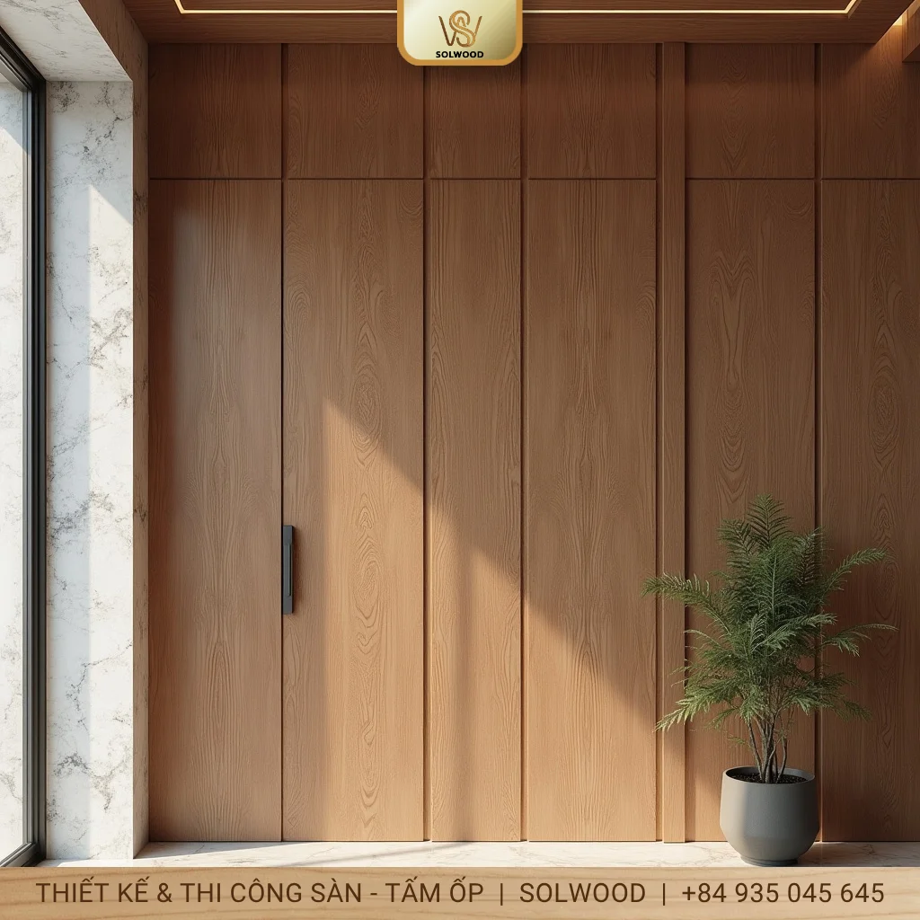 Tấm Panel Ốp Tường Vân Gỗ Hội An: Nét Đẹp Cổ Kính Bền Lâu