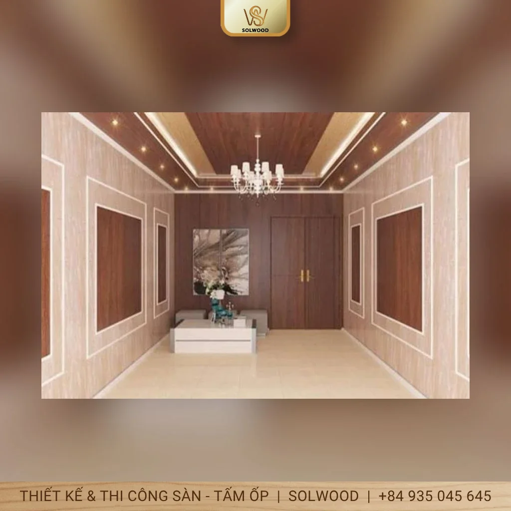 Tấm trần nhựa PVC cao cấp Solwood cho mọi công trình Hội An