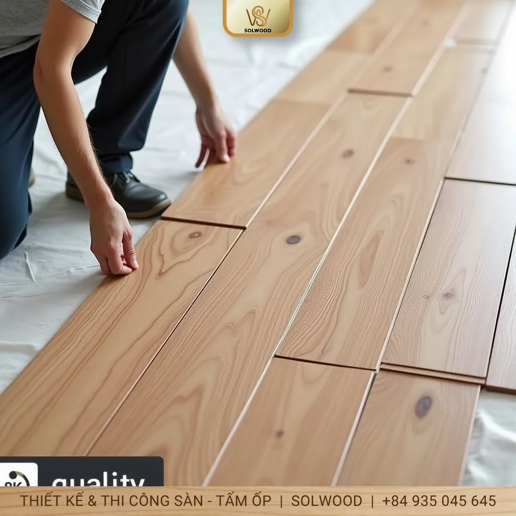 Hình ảnh Dịch vụ thi công sàn nhựa giả gỗ ngoài trời tại Hội An chuyên nghiệp - 2