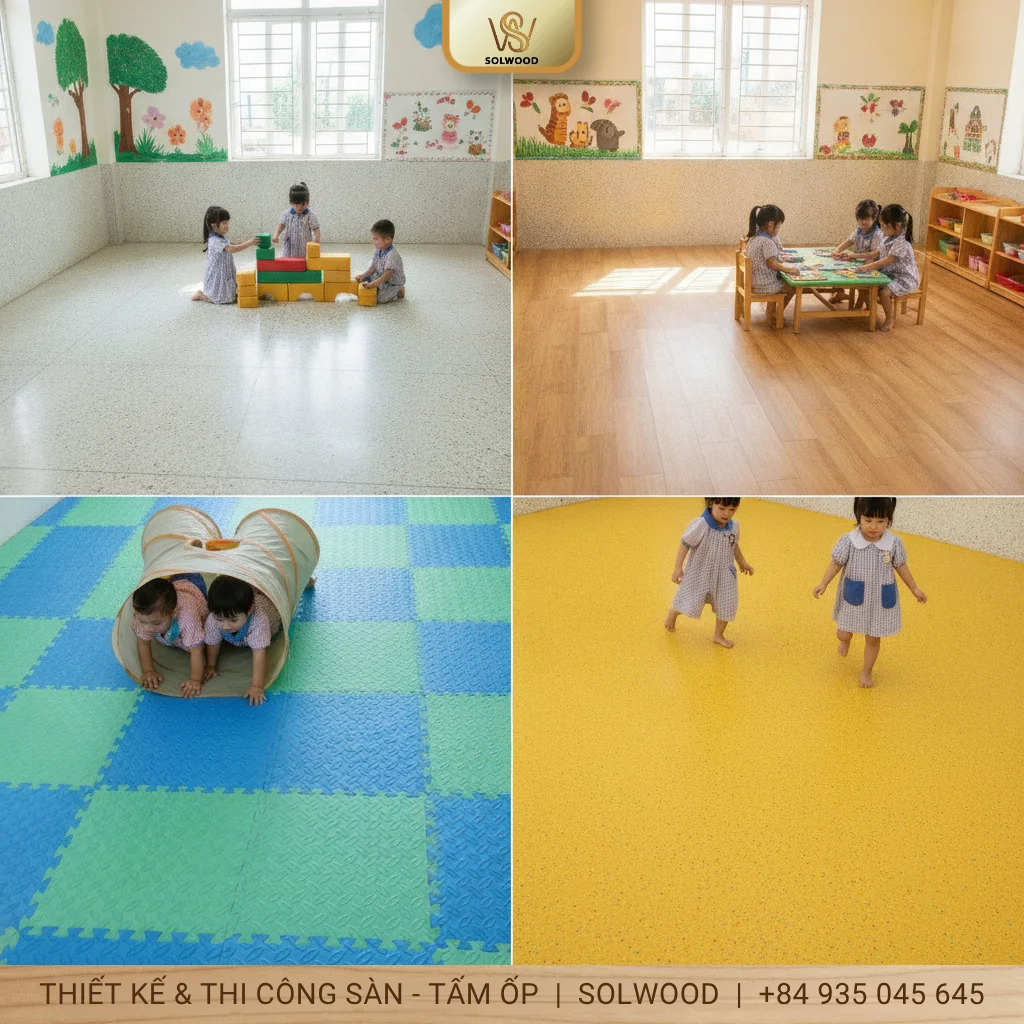 Hình ảnh Sàn mầm non: Lựa chọn sàn tốt nhất, bền nhất cho trẻ nhỏ - 1
