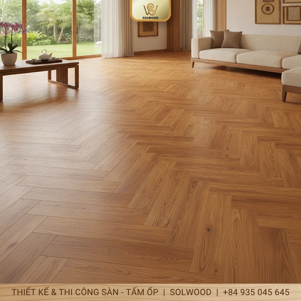 Hình ảnh Sàn nhựa giả gỗ dán keo: Tuổi thọ thực tế và cách tăng độ bền - 1
