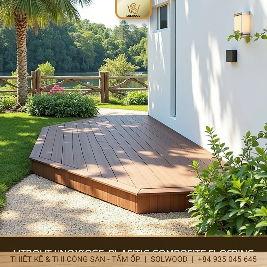 Ván sàn nhựa giả gỗ ngoài trời Tam Kỳ: Bền, đẹp, giá tốt.