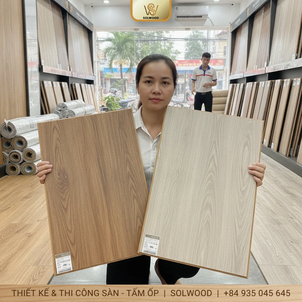 báo giá sàn nhựa hèm khóa vân gỗ tam kỳ - hình 3