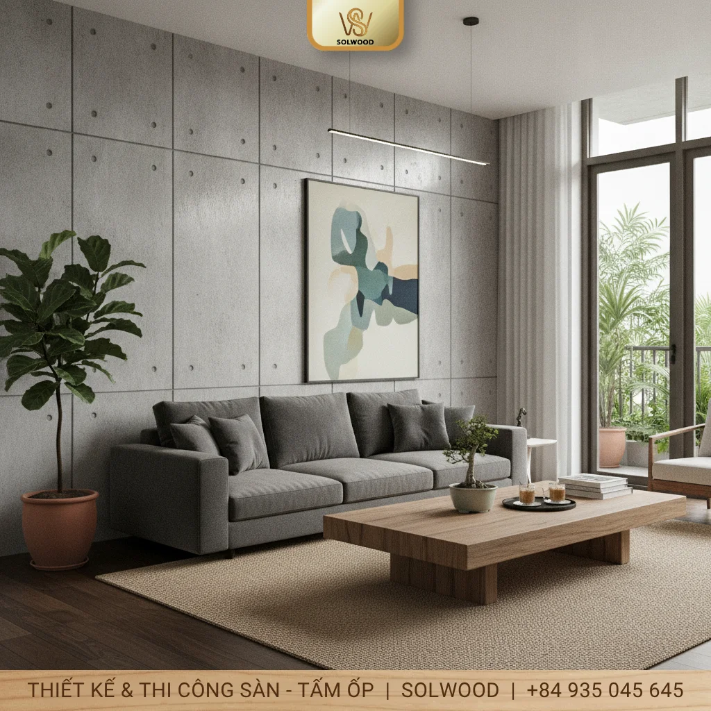 Báo giá tấm bê tông ốp tường chi tiết - hình 1