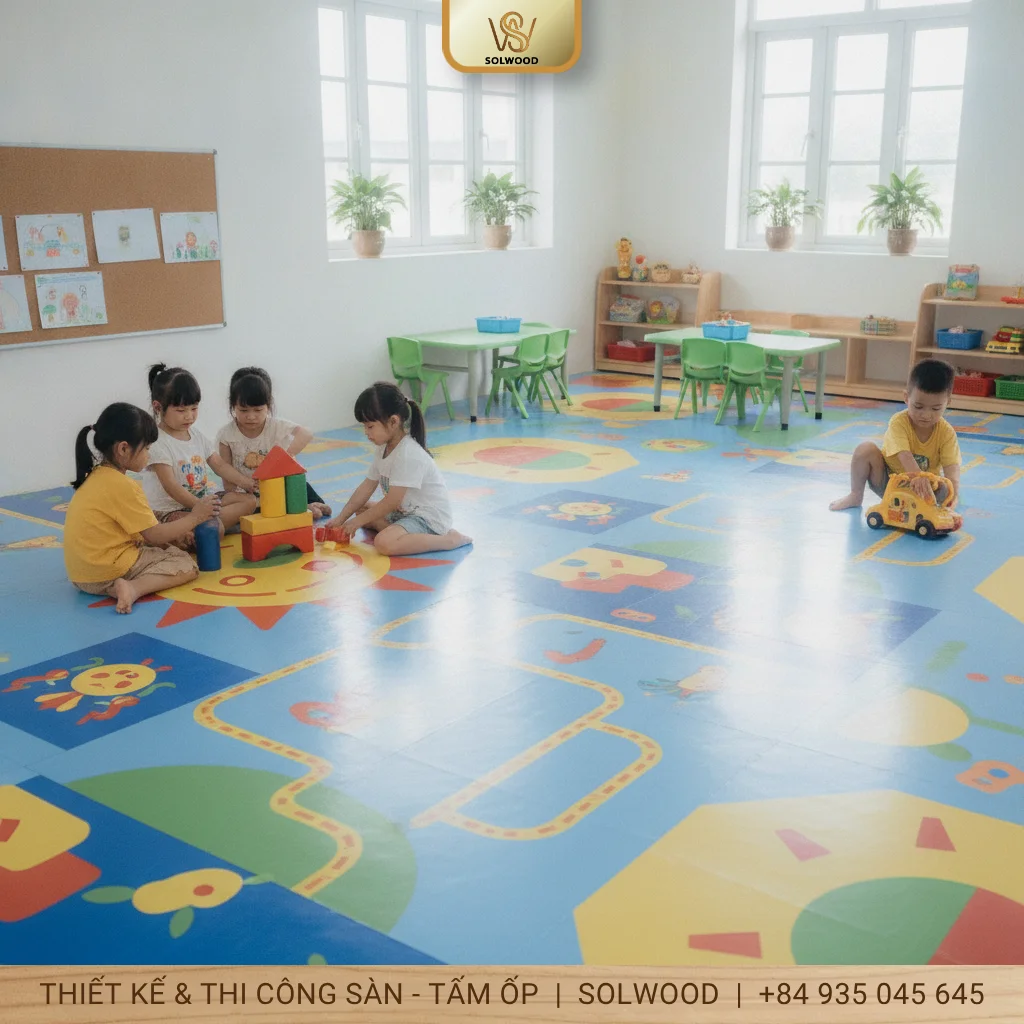 Các mẫu sàn nhựa vinyl tốt nhất cho trường mầm non và mẫu giáo 2026 - hình 2