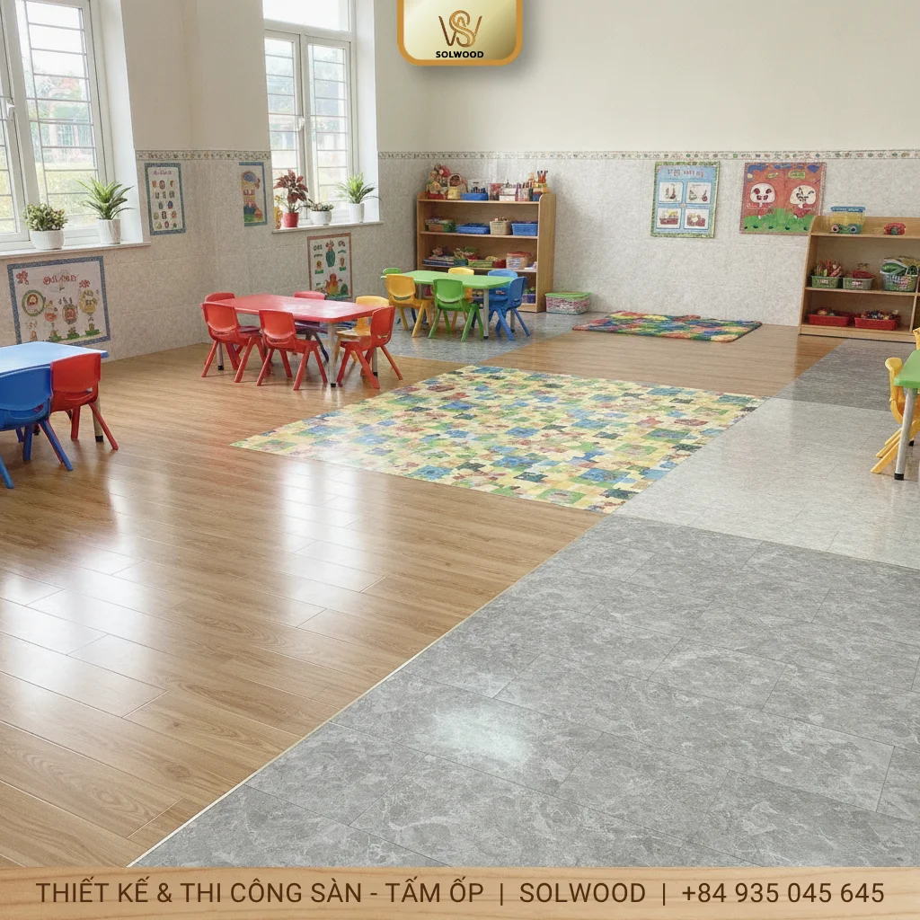 Các mẫu sàn nhựa vinyl tốt nhất cho trường mầm non và mẫu giáo 2026 - hình 3
