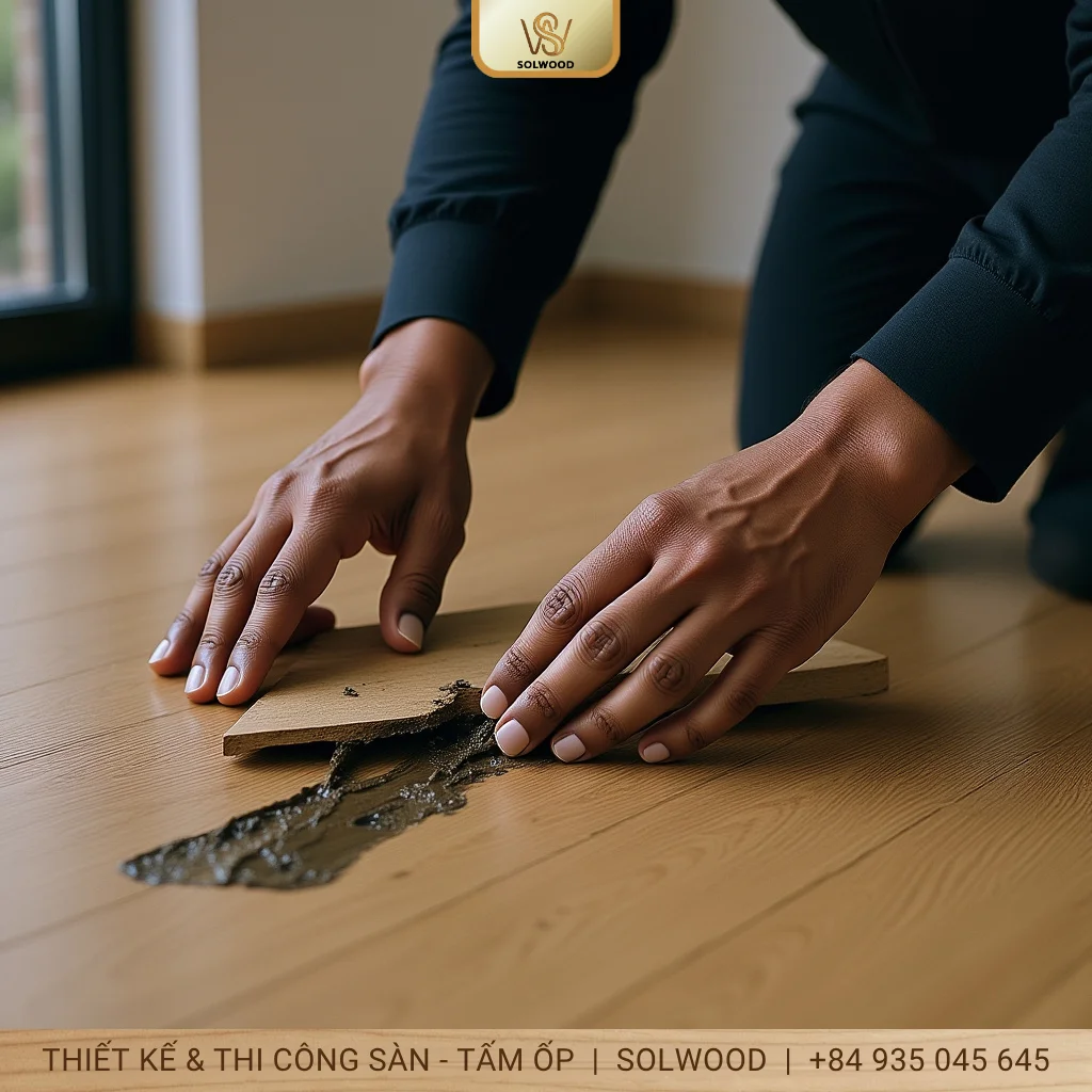 Cách sửa sàn gỗ bị ngấm nước đơn giản, giảm nhiều chi phí - hình 3
