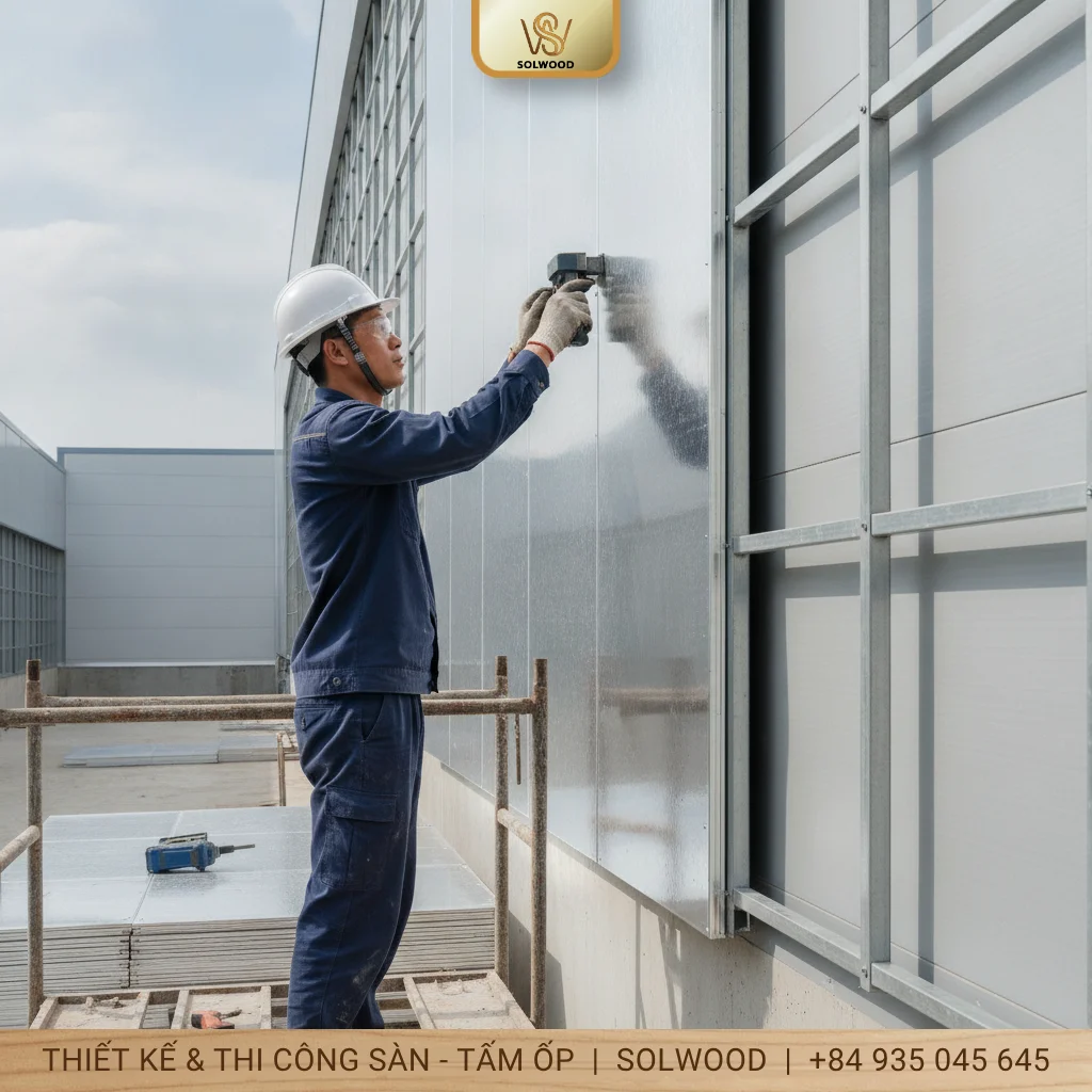 Cách thi công tấm Panel cách nhiệt đúng kỹ thuật - hình 1