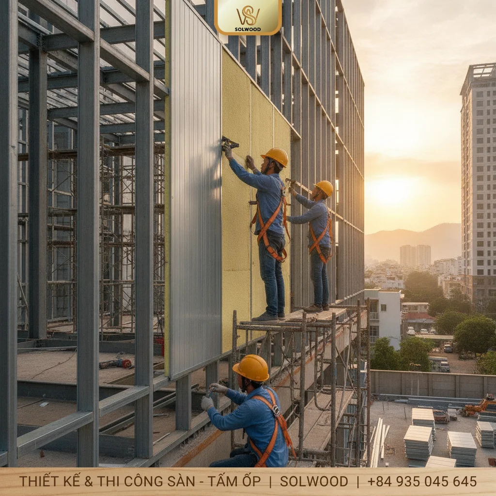 Cách thi công tấm Panel cách nhiệt đúng kỹ thuật - hình 3