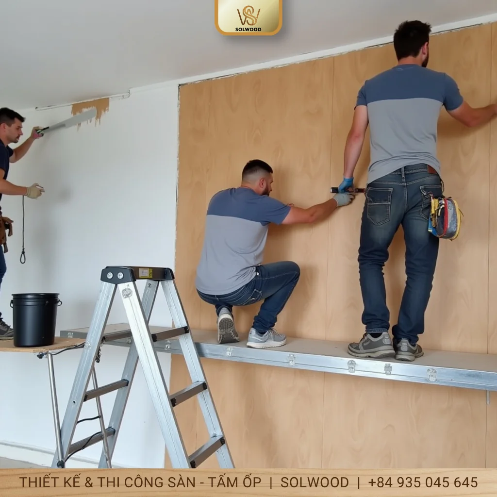 Hướng dẫn thi công giấy dán tường với 8 bước đơn giản - hình 1