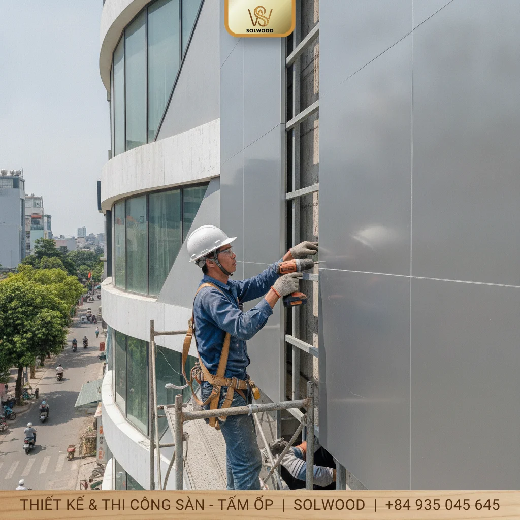 Hướng dẫn thi công tấm aluminium - hình 1