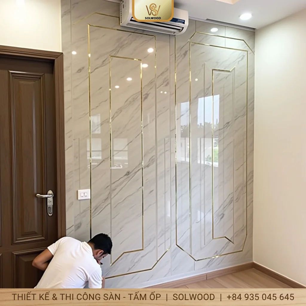 Hướng dẫn thi công tấm nhựa ốp tường đúng cách - hình 2