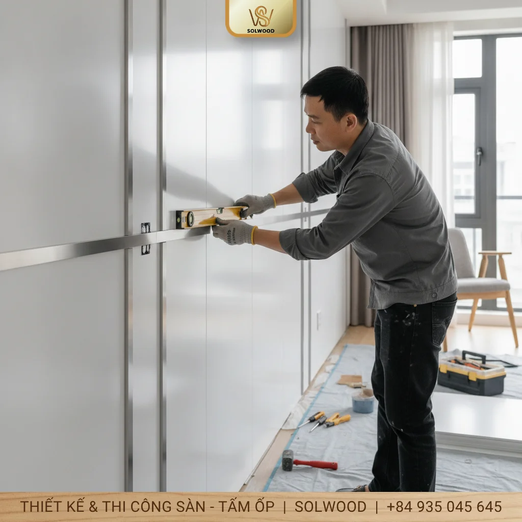 Hướng dẫn thi công tấm nhựa ốp tường đúng kỹ thuật - hình 2