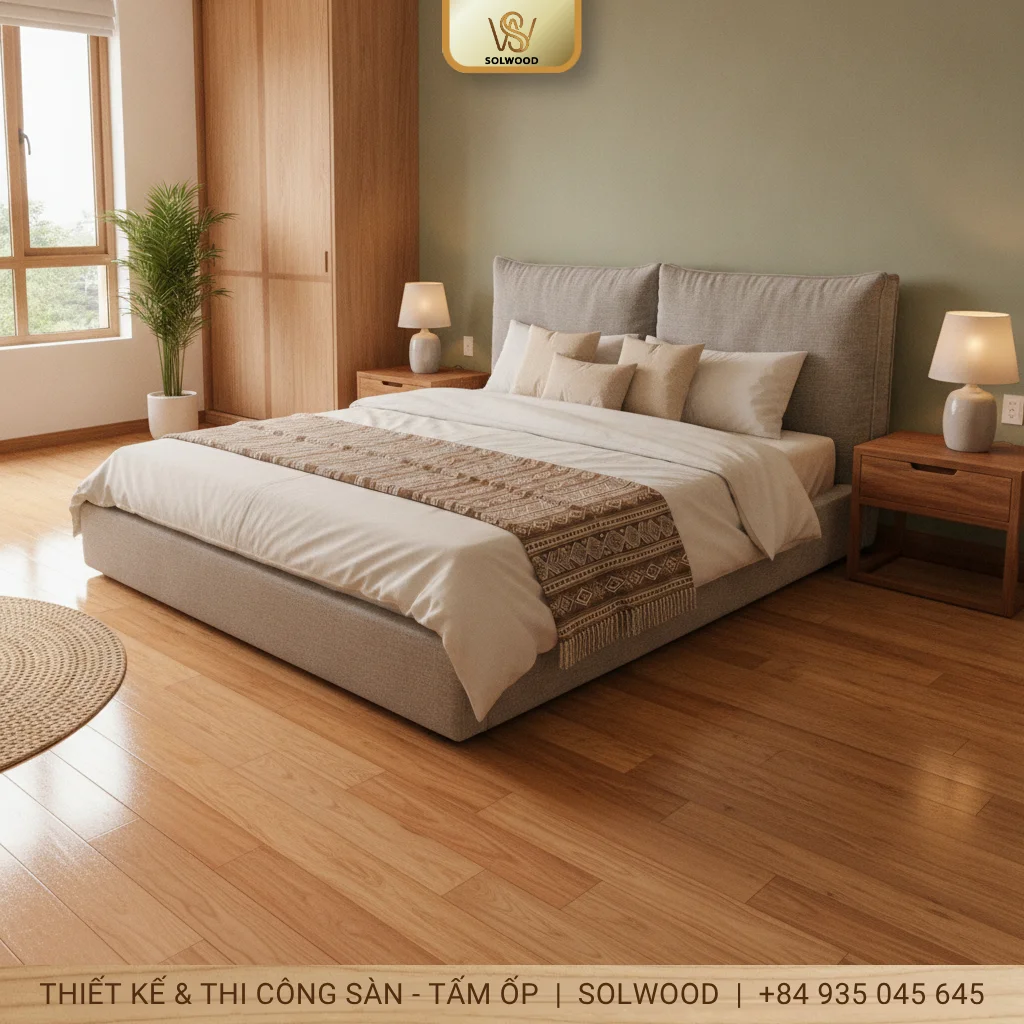 Nên chọn sàn gỗ tự nhiên nào cho phòng ngủ nhà ở - hình 2