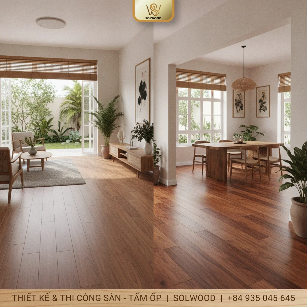 Nhà ở nên chọn sàn gỗ công nghiệp hay sàn gỗ tự nhiên - hình 2