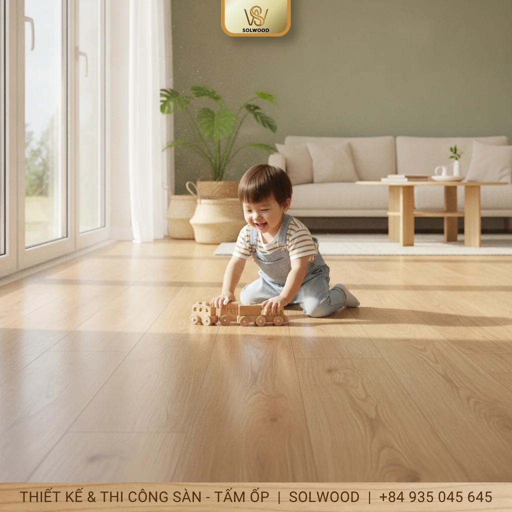 Những tác dụng tuyệt vời của sàn nhựa giả gỗ với sức khỏe con người - hình 1