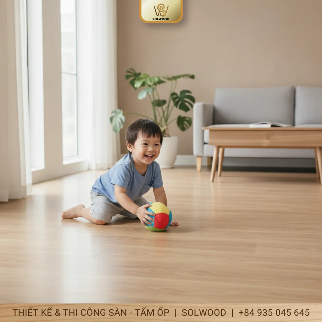 Những tác dụng tuyệt vời của sàn nhựa giả gỗ với sức khỏe con người - hình 2