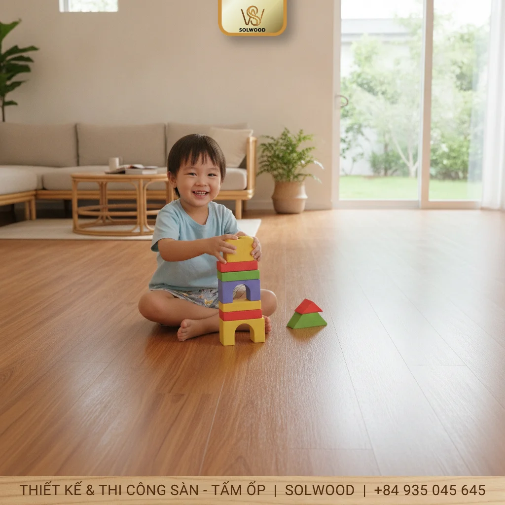 Những tác dụng tuyệt vời của sàn nhựa giả gỗ với sức khỏe con người - hình 3