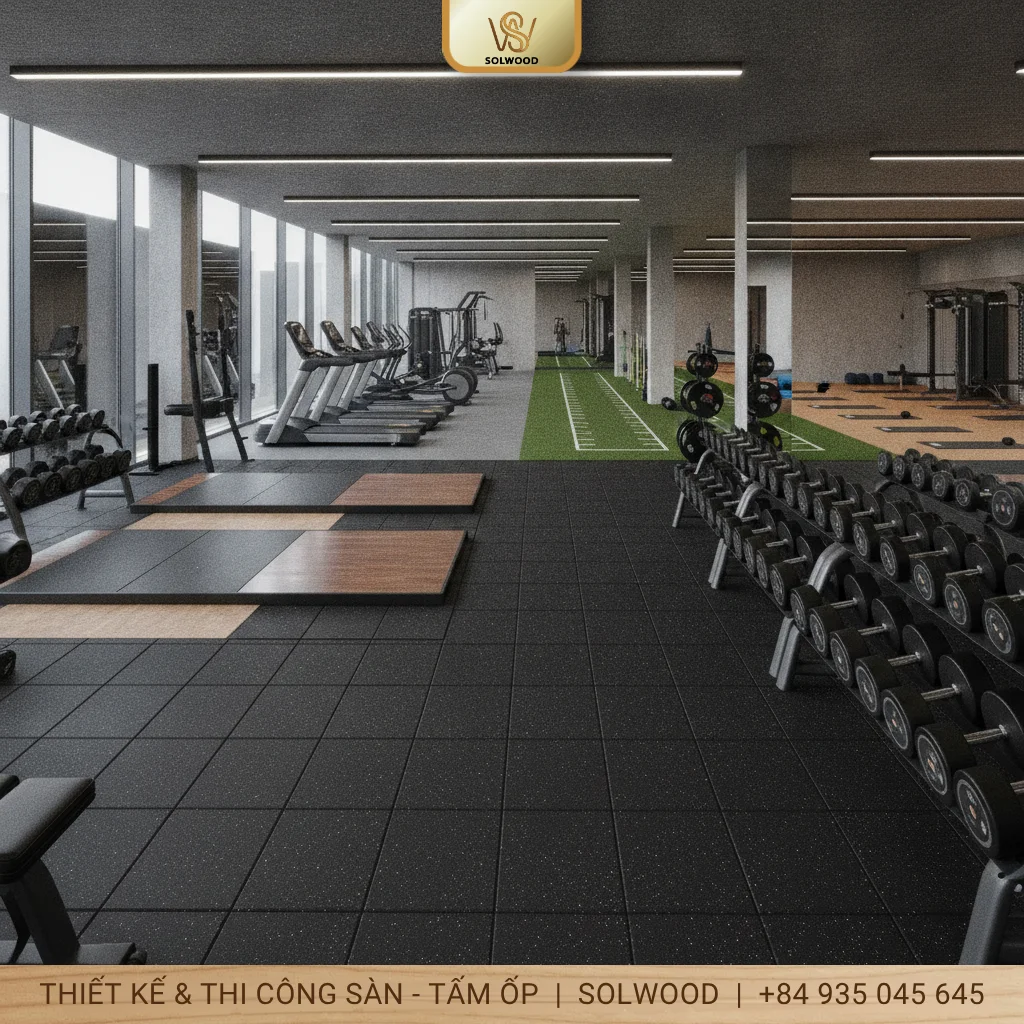 Phòng gym nên sử dụng loại sàn gì tốt nhất - hình 2