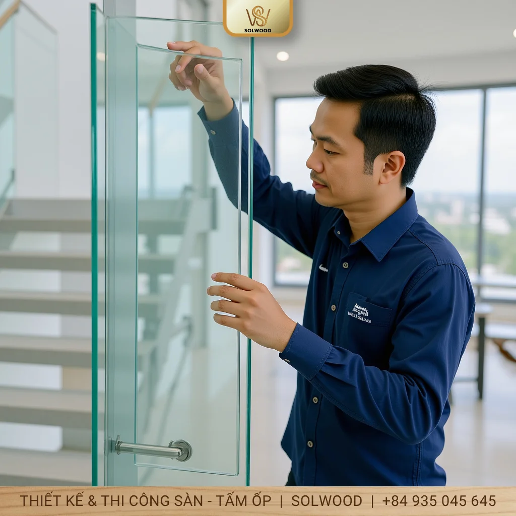 Quy trình thi công cầu thang kính chuẩn nhất hiện nay - hình 1