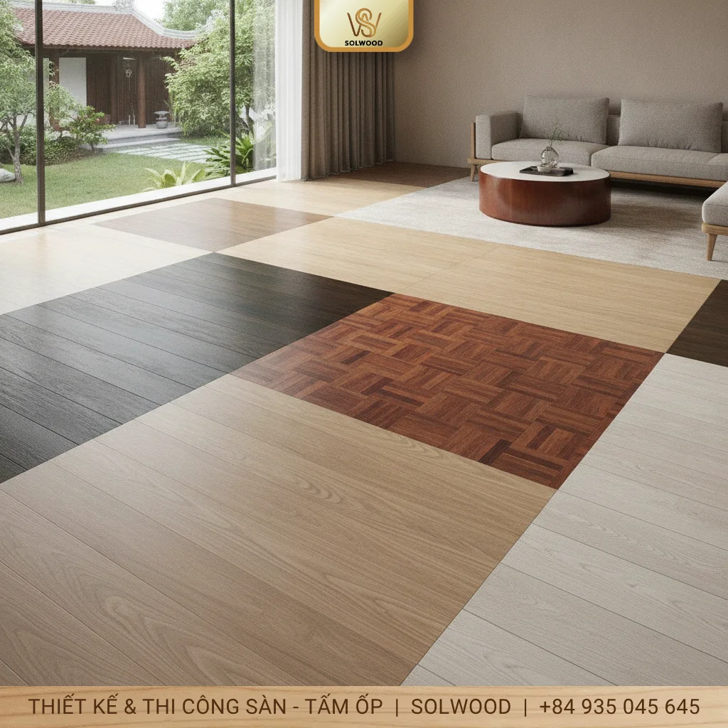 sàn chịu lực vân gỗ huế - hình 2